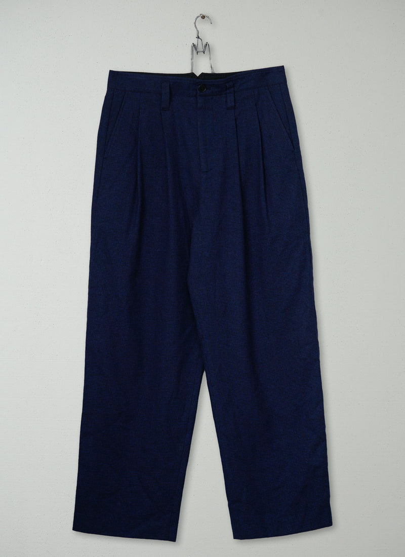 Reworn Mens Cotton Wool Trousers Size 32 (113) | Dark Navy