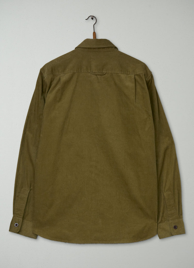 Reworn Mens Cord Shirt Size M (056) | Linden