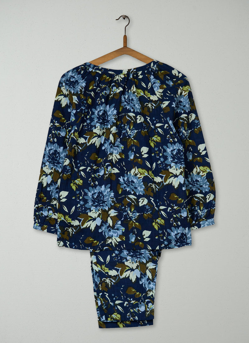 Reworn Dahlia Print Pyjamas Size S (312) | Multi