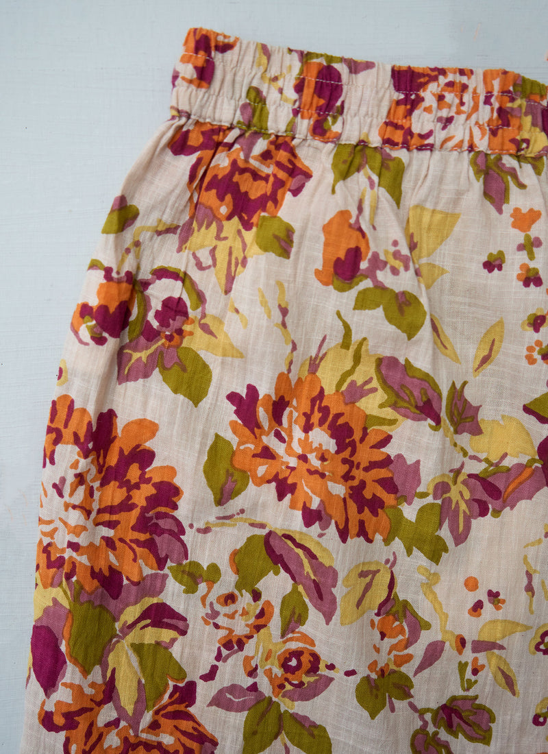 Reworn Dahlia Print Pyjama Trousers Size XS (1632) | Multi
