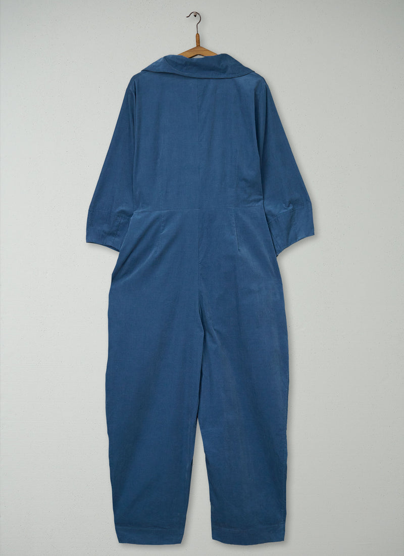Reworn Wrap Front Needlecord Jumpsuit Size 18 (1408) | Myrtle