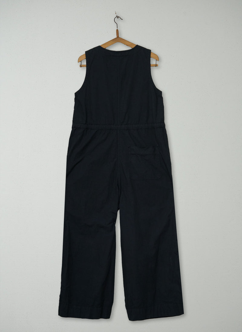 Reworn Cotton Linen Jumpsuit Size 12 (1541) | Smalt