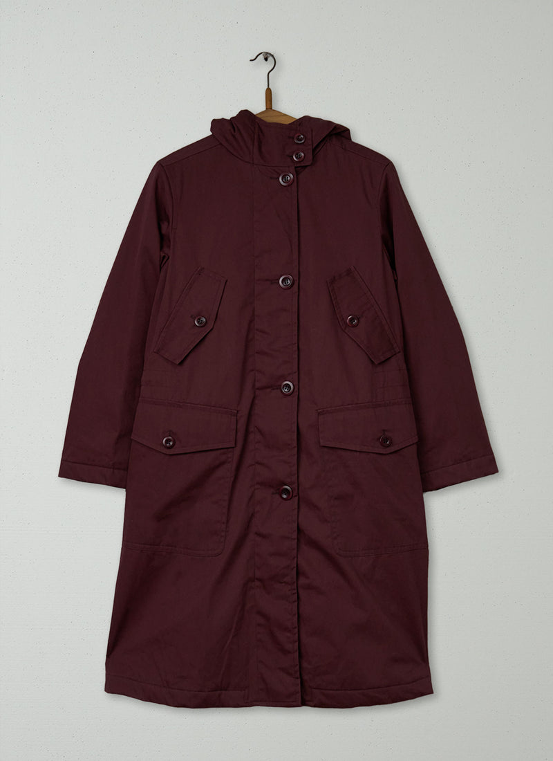 Reworn Cotton Parka Size 8 (170) | Hickory