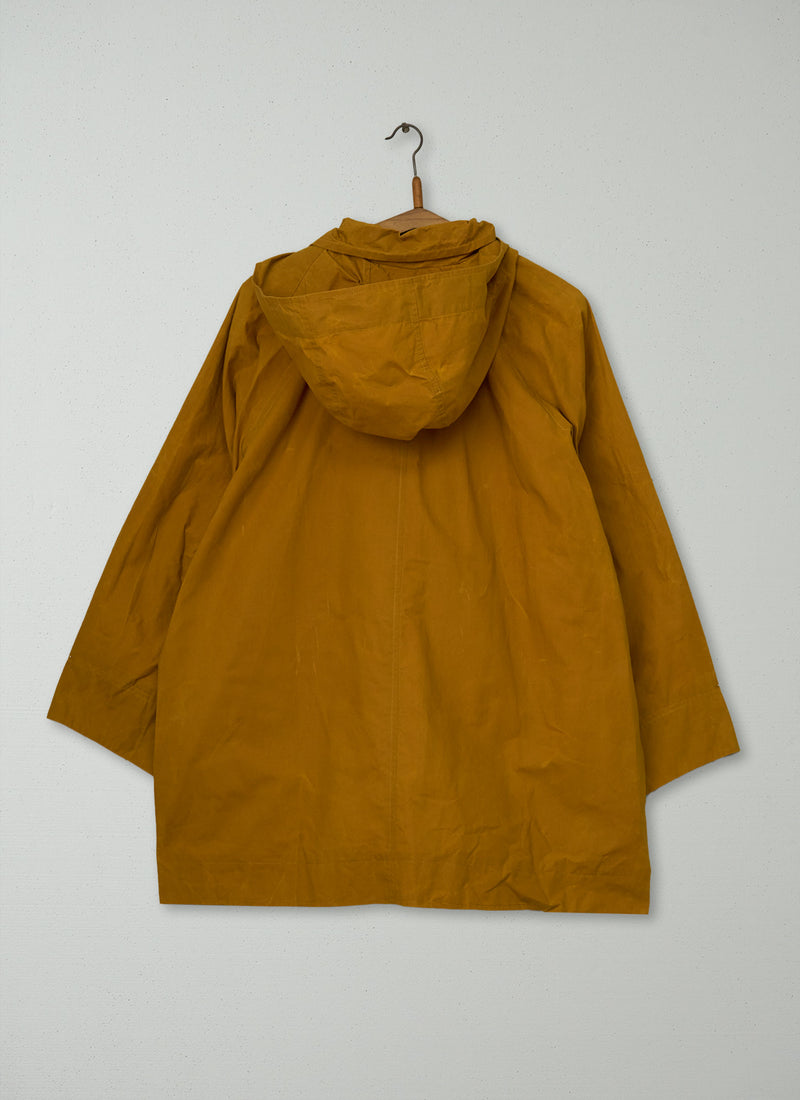 Reworn Waxed Cotton Anorak Size XXSXS (173) | Cumin