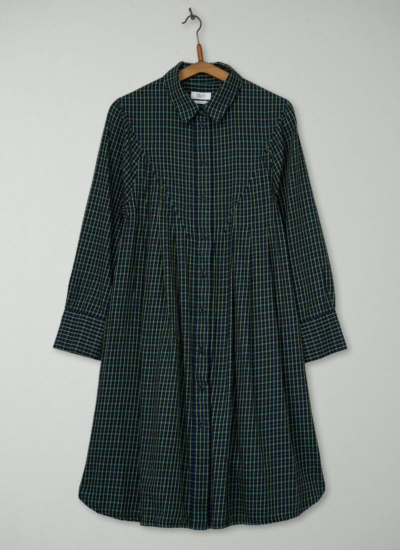 Reworn Check Cotton Dress Size 10 (2039) | Multi