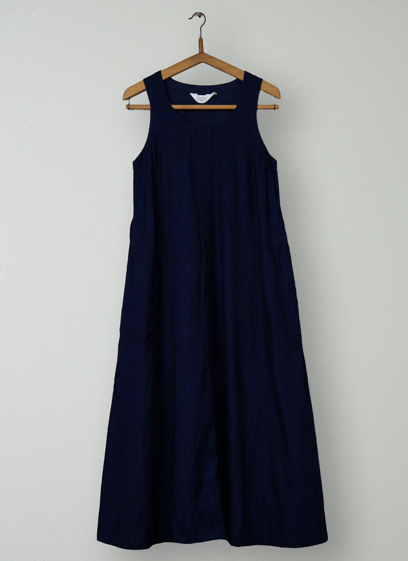 Reworn Indigo Twill Dress Size 6 (1819) | Indigo