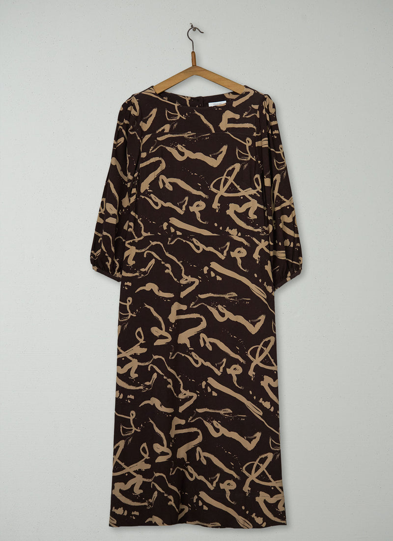 Reworn Brush Strokes Dress Size 8 (2083) | Multi