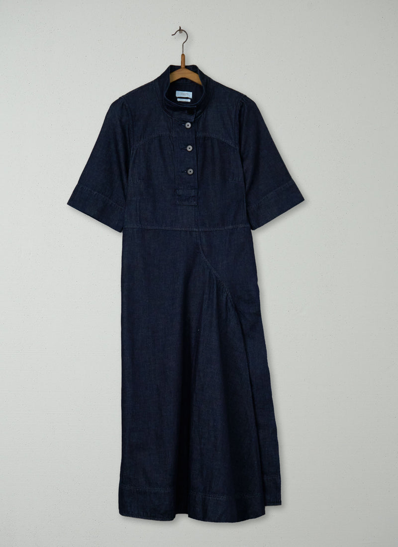 Reworn Denim Utility Dress Size 6 (2092) | Indigo