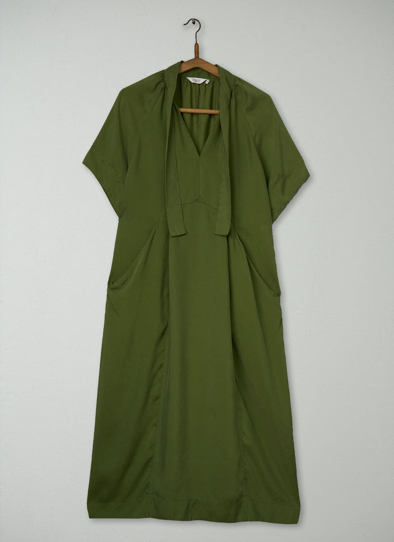 Reworn Tie Neck Dress Size 10 (1919) | Fern