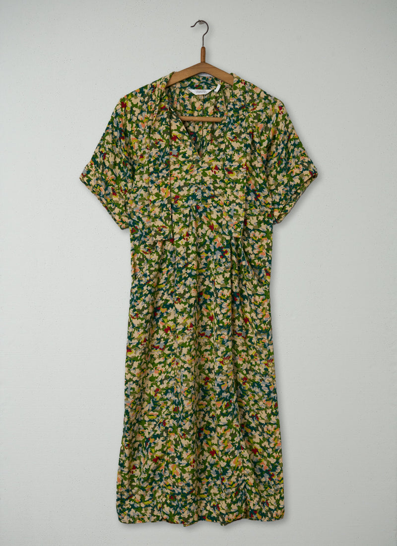 Reworn Bryn Tie Neck Dress Size XXS (2132) | Multi