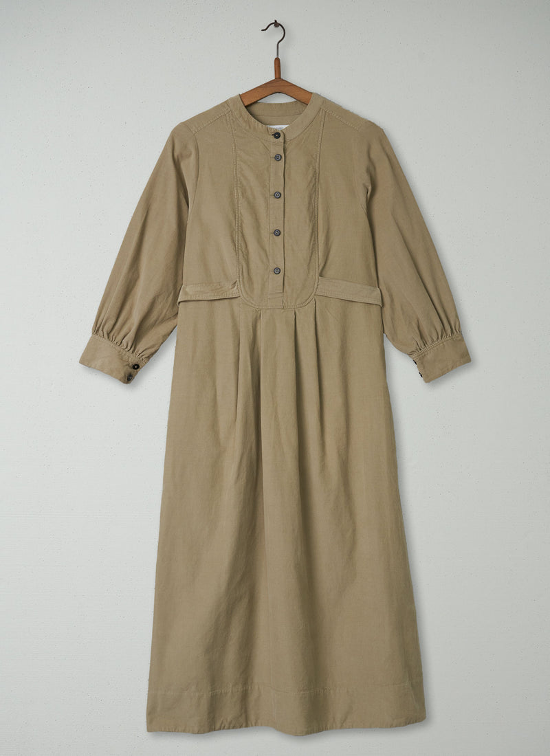 Reworn Bib Front Needlecord Dress Size 6 (1381) | Pebble