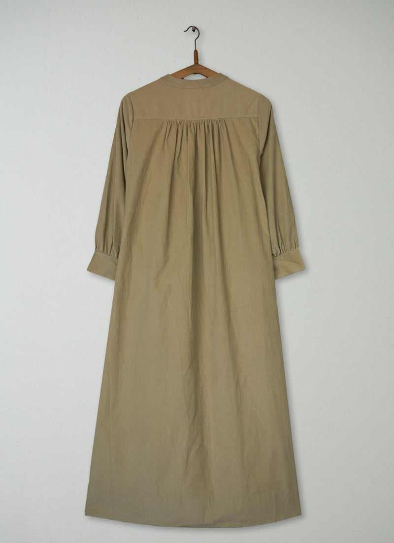 Reworn Bib Front Needlecord Dress Size 6 (1877) | Pebble