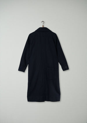 Reworn Drawstring Collar Dress Size XS (279) | Slate