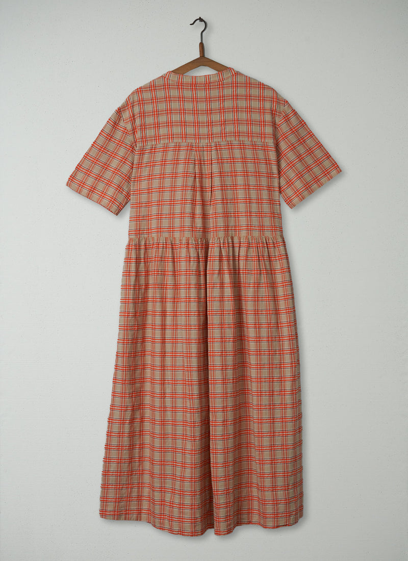Reworn Molloy Check Cotton Dress Size XXS (1882) | Multi