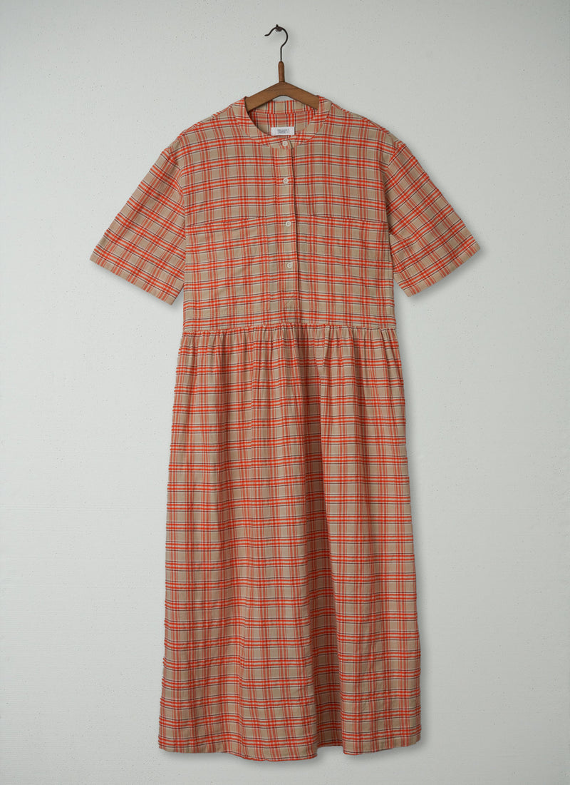 Reworn Molloy Check Cotton Dress Size XXS (1882) | Multi