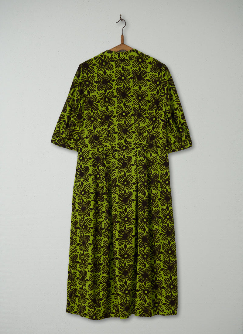 Reworn Tie Neck Print Dress Size 4 (1636) | Multi