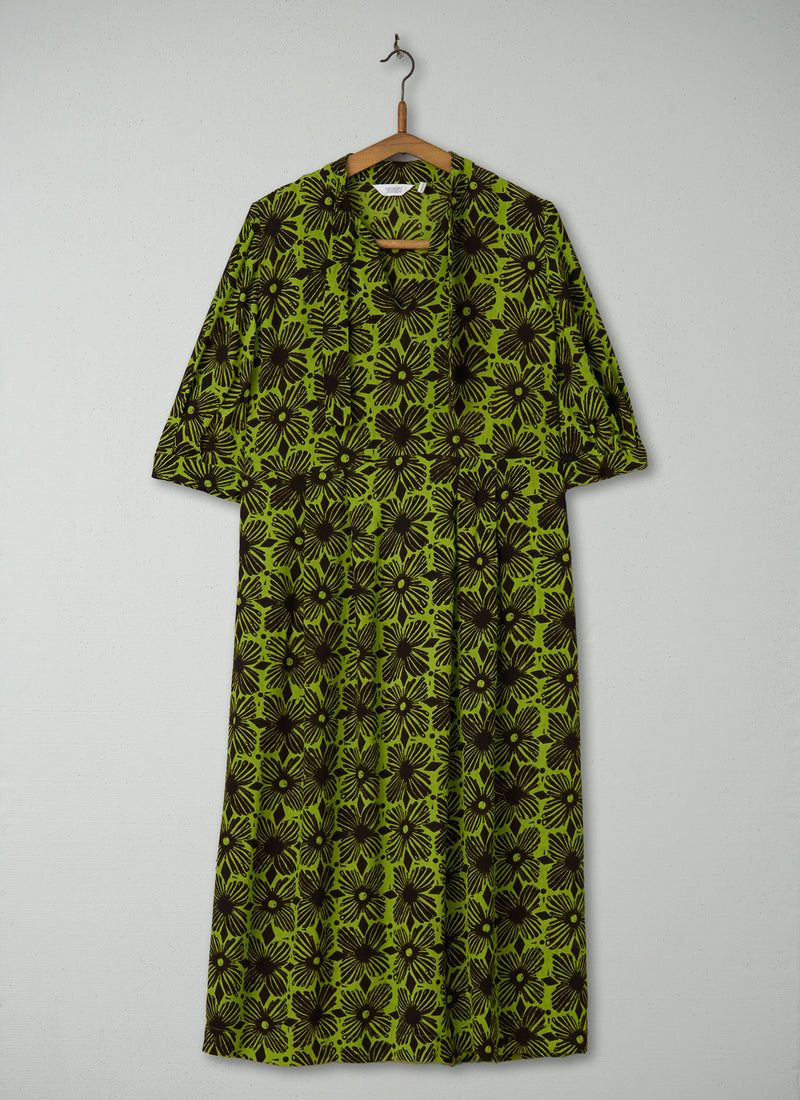 Reworn Tie Neck Print Dress Size 4 (1636) | Multi
