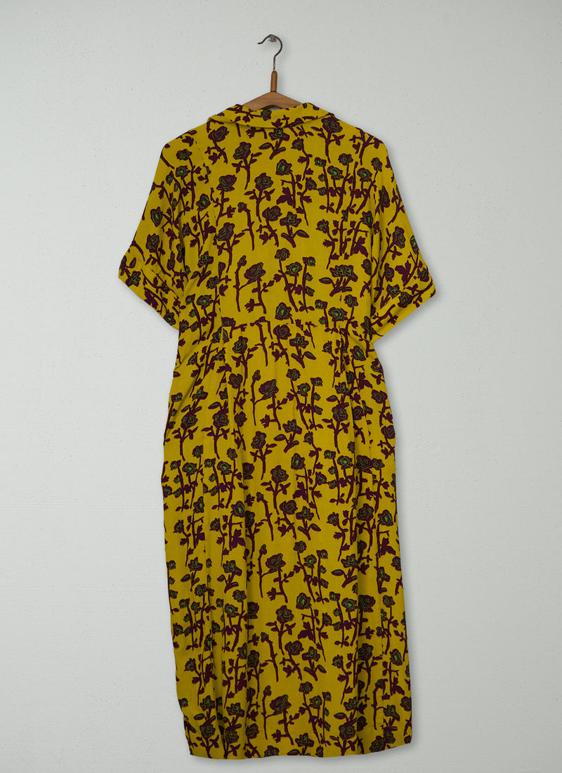 Reworn Print Crepe Dress Size M (2254) | Multi