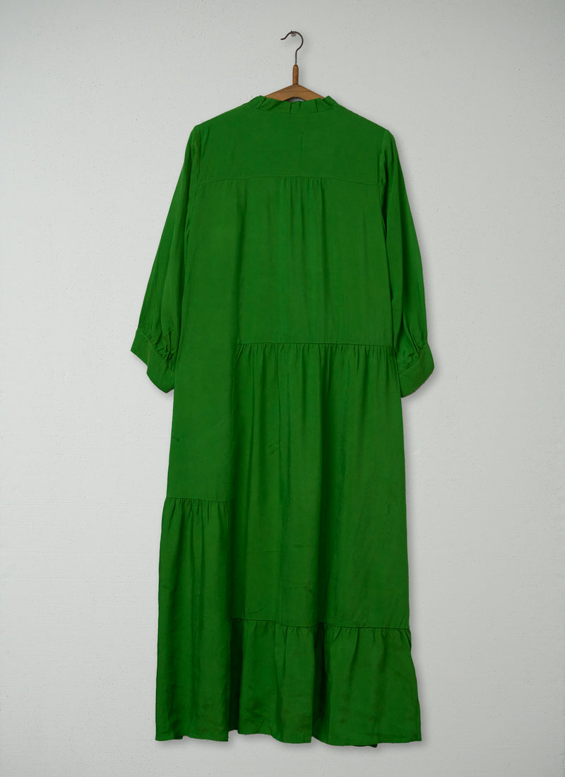 Reworn Tiered Crinkle Dress Size S (2191) | Spruce