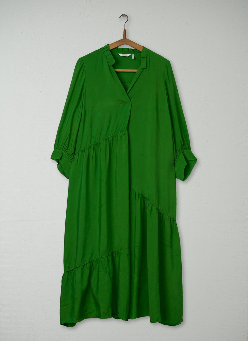 Reworn Tiered Crinkle Dress Size S (2191) | Spruce