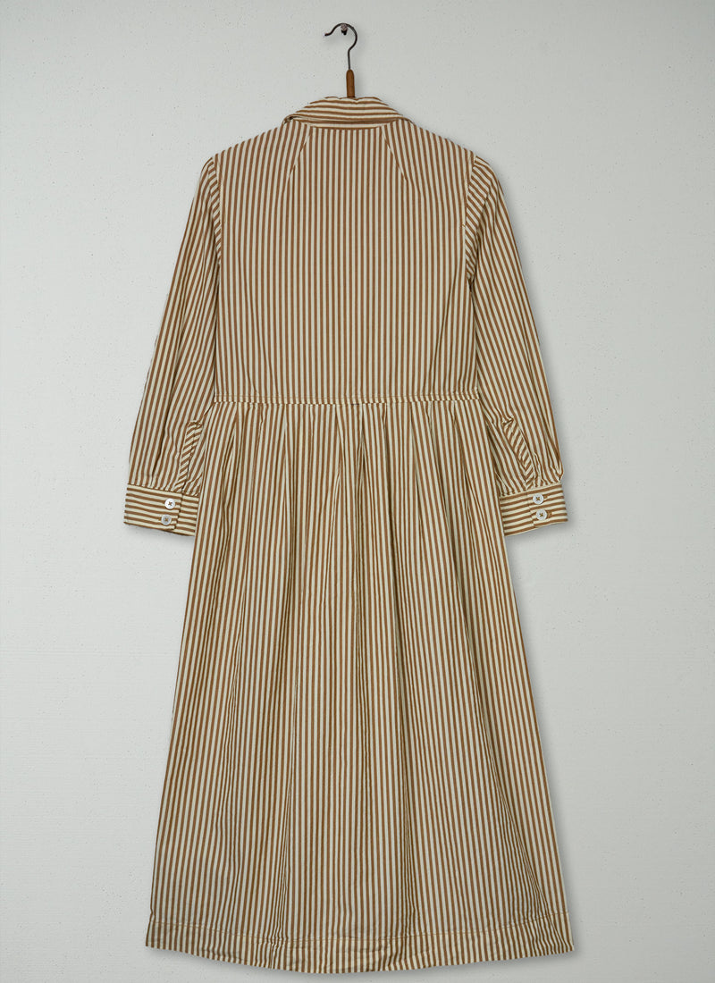 Reworn Stripe Poplin Dress Size XXS (1980) | Multi