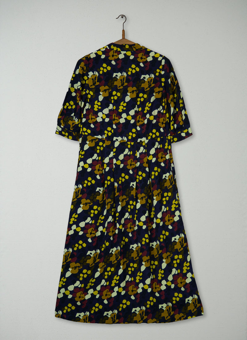 Reworn Harlequin Flower Print Dress Size 6 (2186) | Multi