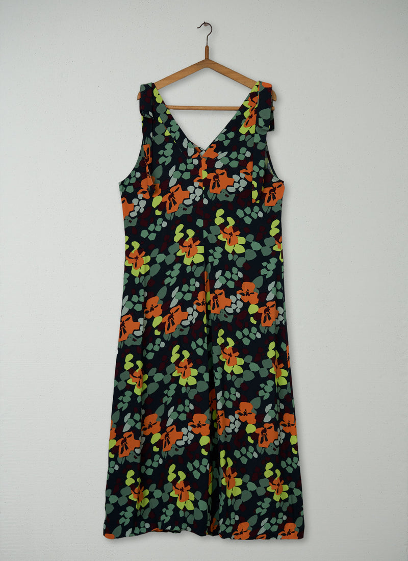 Reworn Harlequin Print Dress Size 4 (2072) | Multi