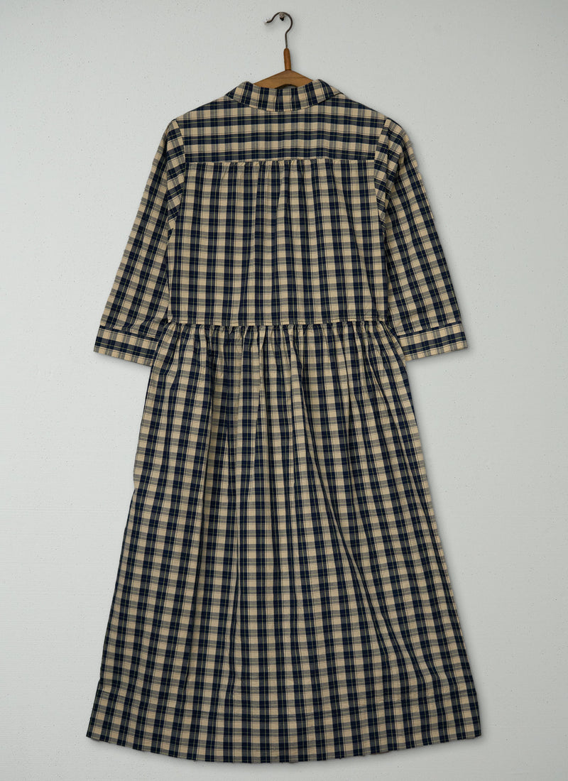 Reworn Check Crinkle Poplin Dress Size XXS (1959) | Multi