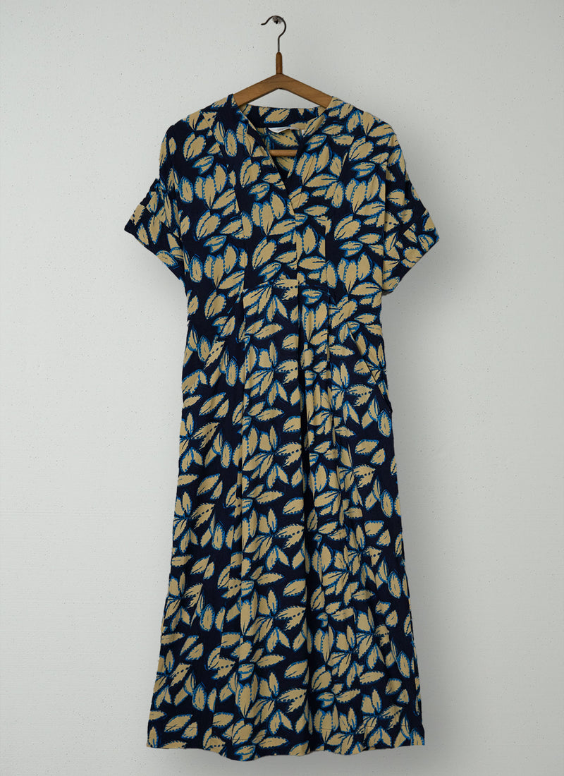 Reworn Bryn Leaf Print Dress Size XXS (2071) | Multi