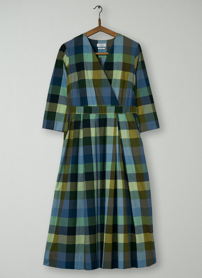 Reworn Check Cotton Dress Size 8 (2078) | Multi