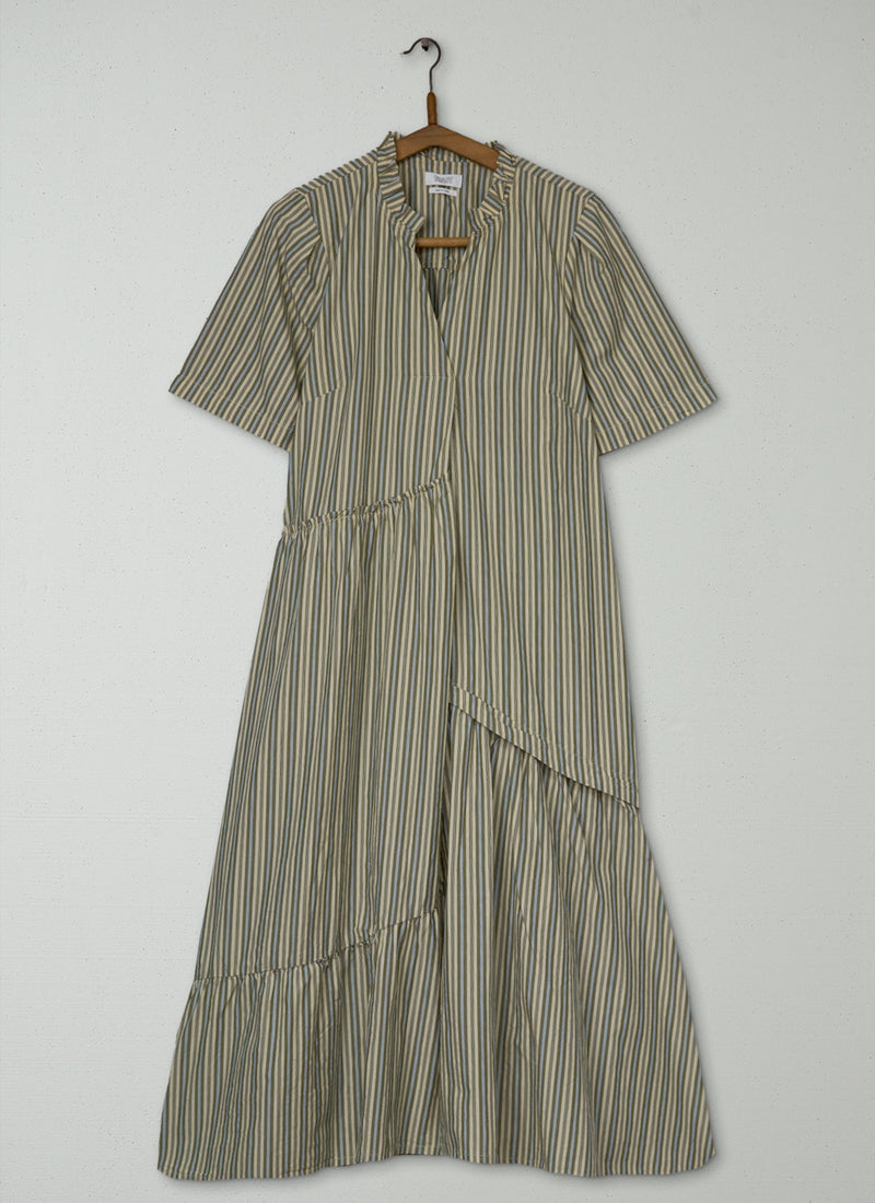 Reworn Crinkle Poplin Dress Size 10 (1886) | Multi