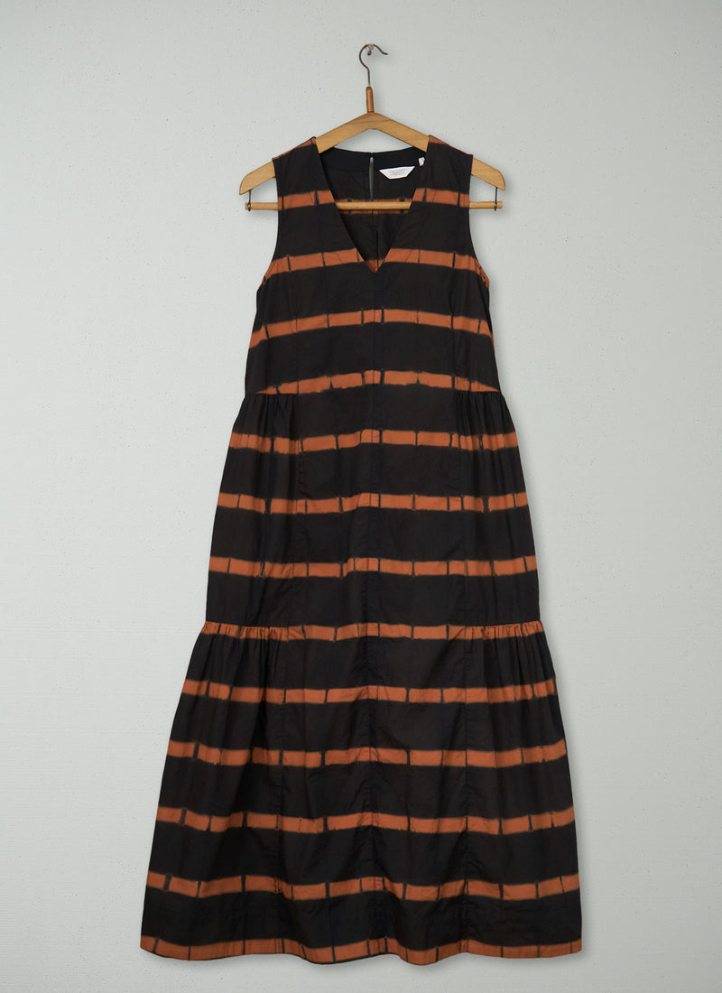 Reworn Stripe Clamp Dyed Dress Size 6 (2112) | Multi