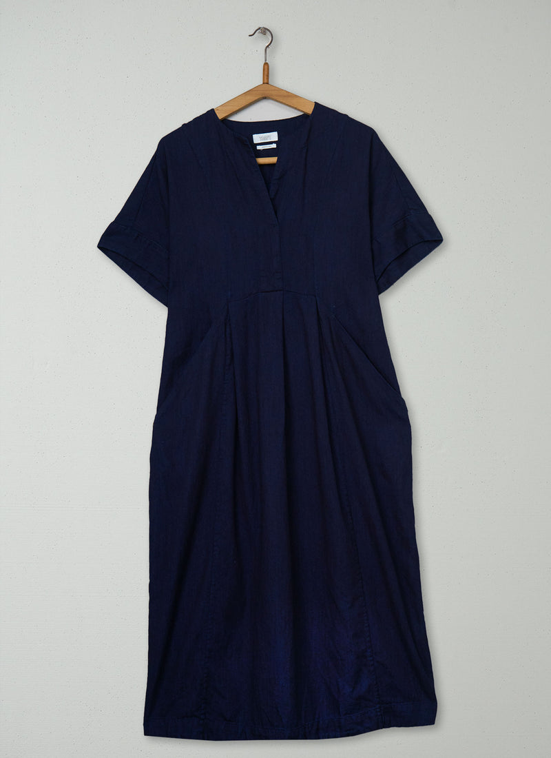 Reworn Indigo Twill Dress Size S (2199) | Indigo