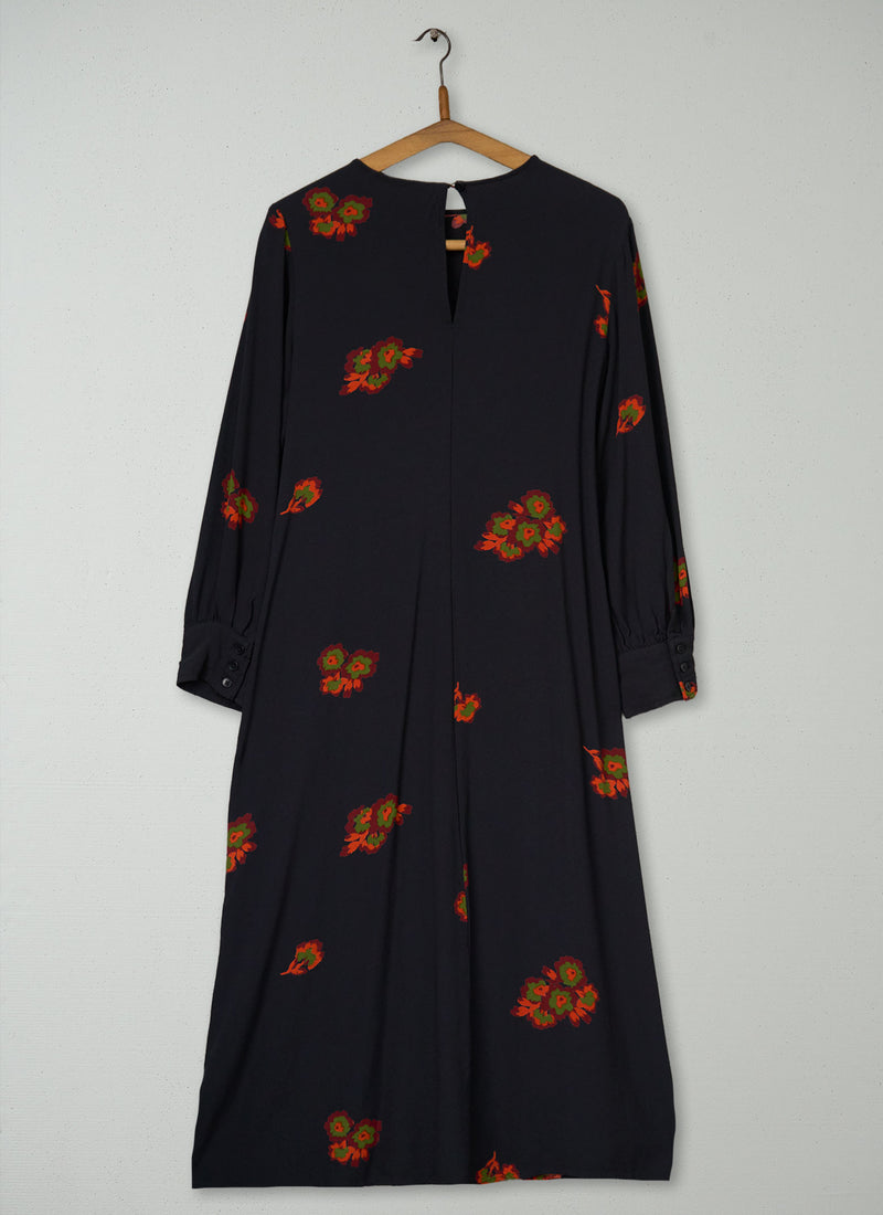 Reworn Floral Print Column Dress Size 12 (2095) | Multi