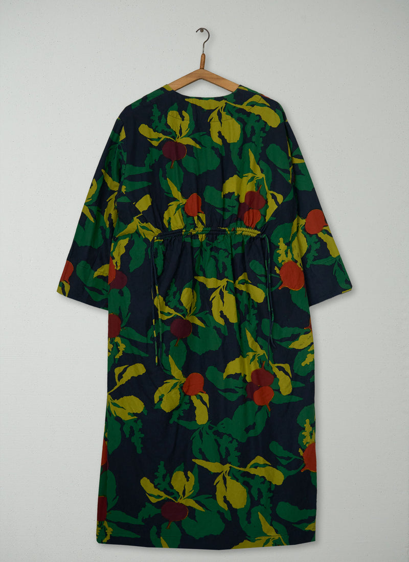 Reworn Print Silk Cotton Dress Size S (2119) | Multi