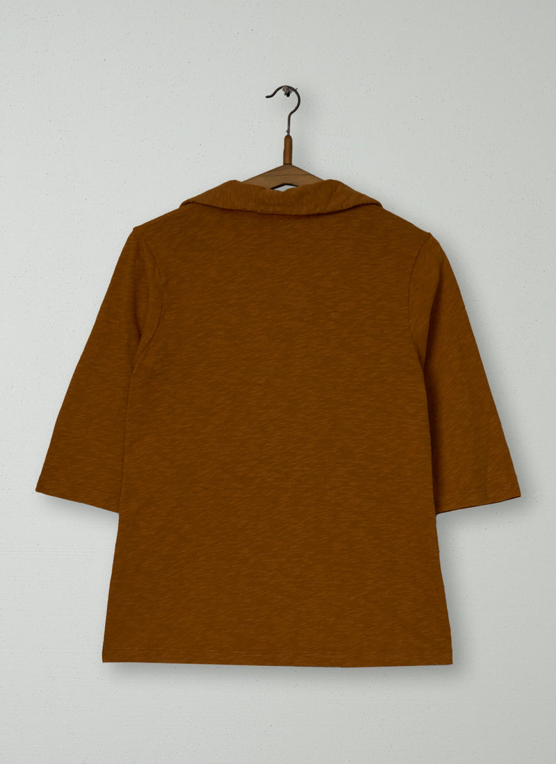 Reworn Round Collar Tee Size M (193) | Cumin