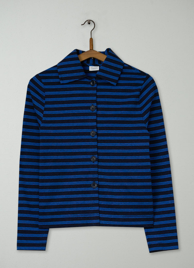 Reworn Stripe Cotton Jersey Shirt Size XXS (206) | Multi
