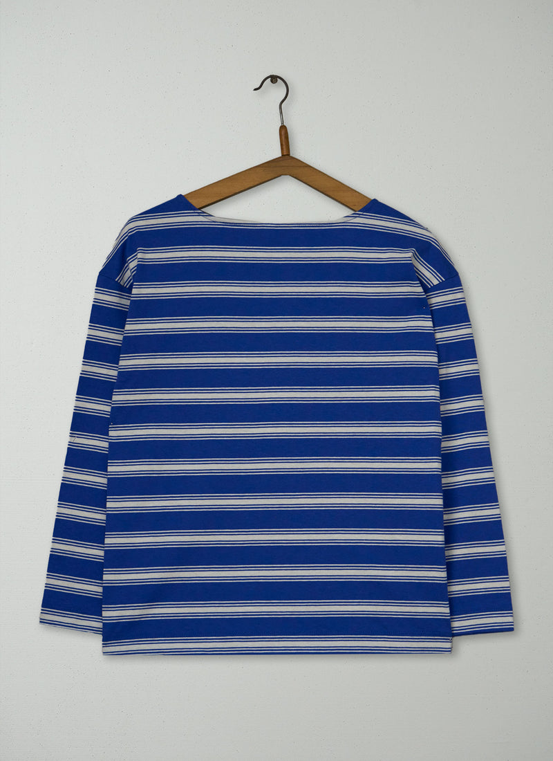 Reworn Stripe Cotton Long Sleeve Tee Size XXS (186) | Multi