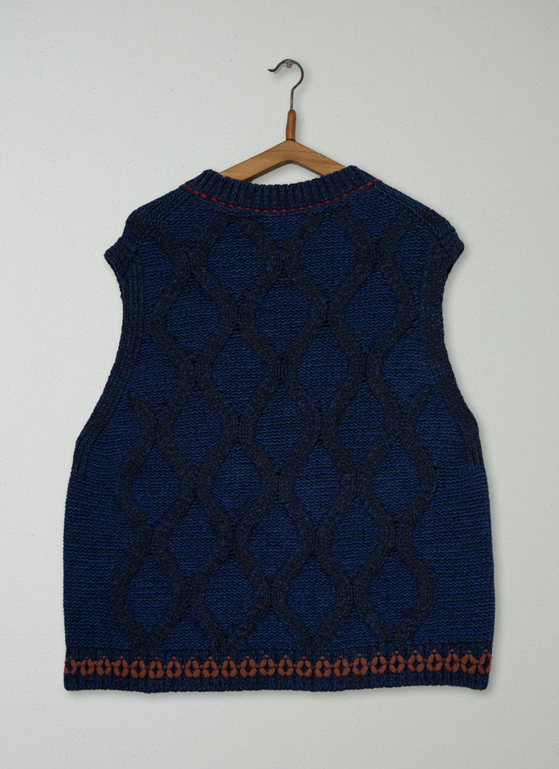 Reworn Cable Knit Tank Size S (750) | Multi