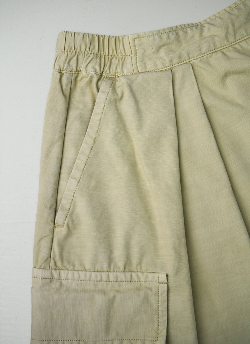 Reworn Pleated Patch Pocket Skirt Size L (350) | Rye