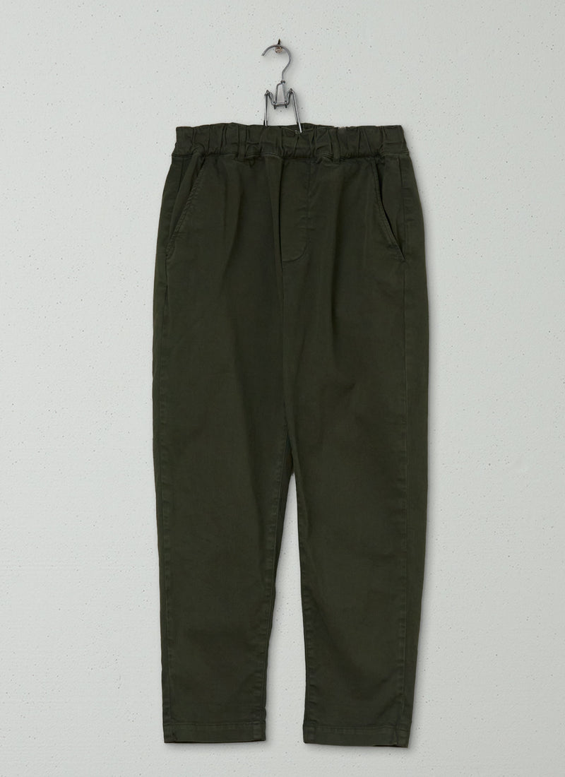 Reworn Cotton Twill Trousers Size 12 (1582) | Loden
