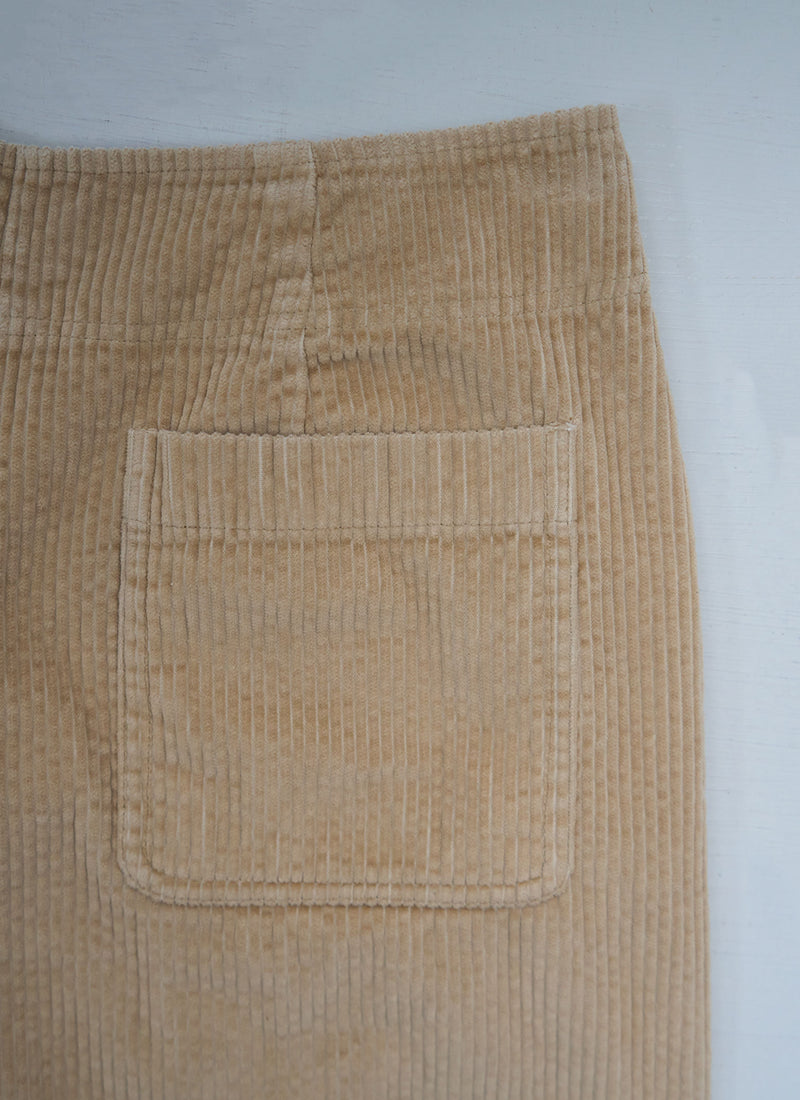 Reworn Organic Cord Culottes Size 14 (1059) | Blonde