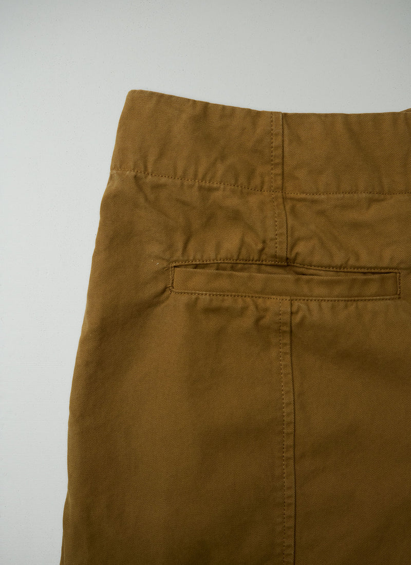 Reworn Canvas Utility Trousers Size 14 (1474) | Tawny Brown