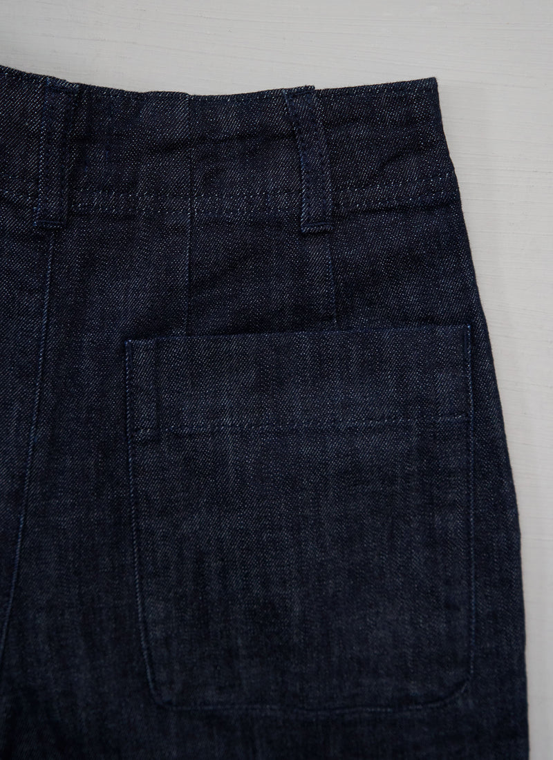 Reworn Indigo Denim Trousers Size 4 (1048) | Indigo