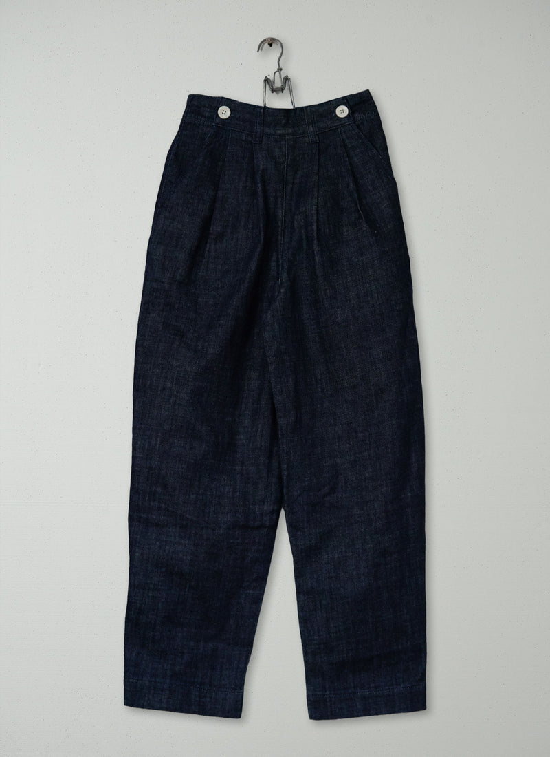 Reworn Indigo Denim Trousers Size 4 (1048) | Indigo