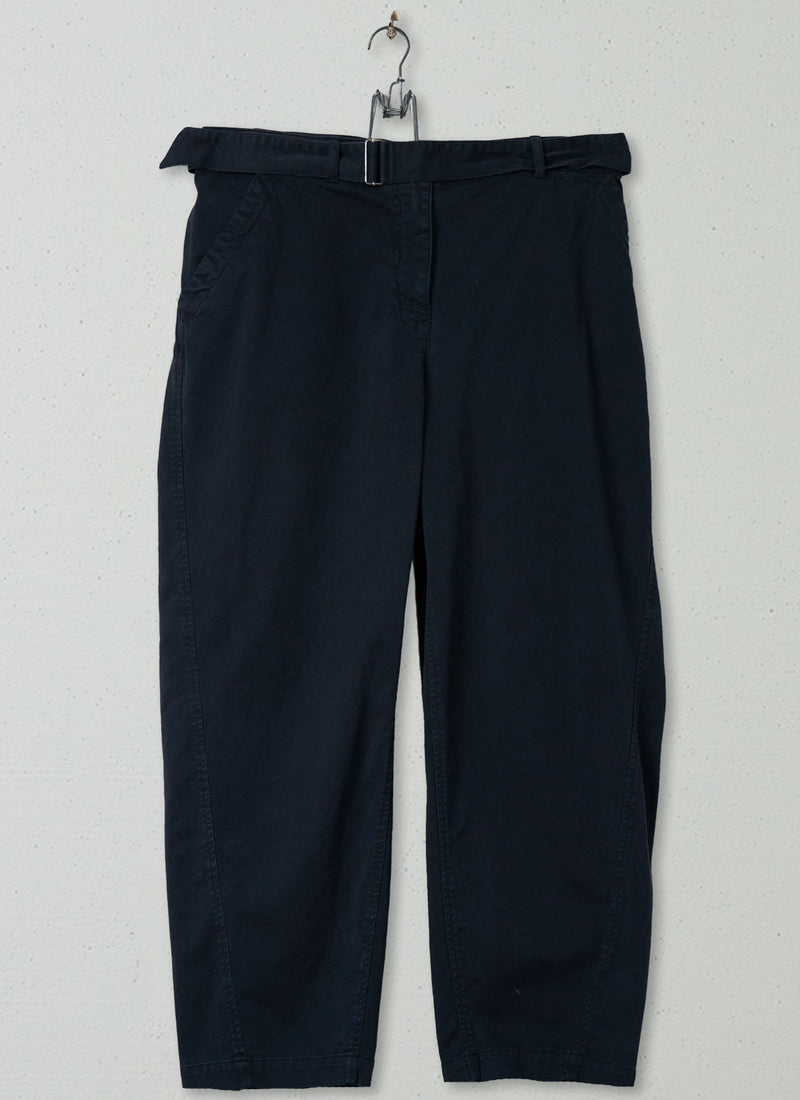 Reworn Cotton Twill Trousers Size 8 (1383) | Slate