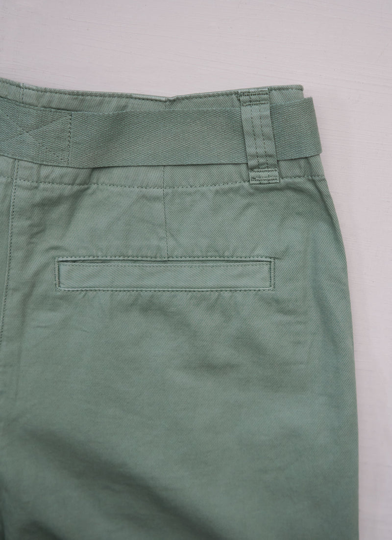 Reworn Cotton Linen Twill Trousers Size 14 (1535) | Herb