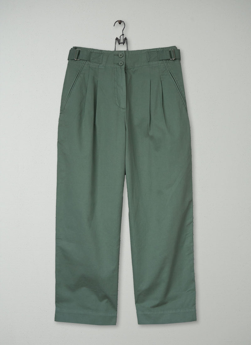 Reworn Cotton Linen Twill Trousers Size 14 (1535) | Herb
