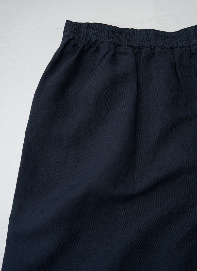 Reworn Alix Cotton Linen Trousers Size 14 (1536) | Slate