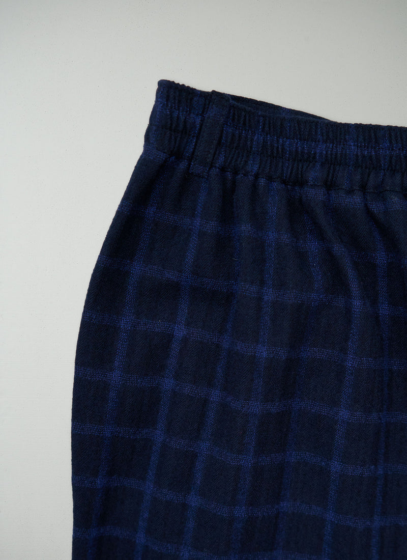 Reworn Alix Cotton Wool Trousers Size XXS (1568) | Navy